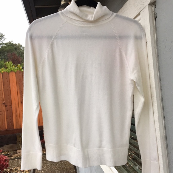 Talbots Sweaters - Talbots White Cream Turtleneck Sweater